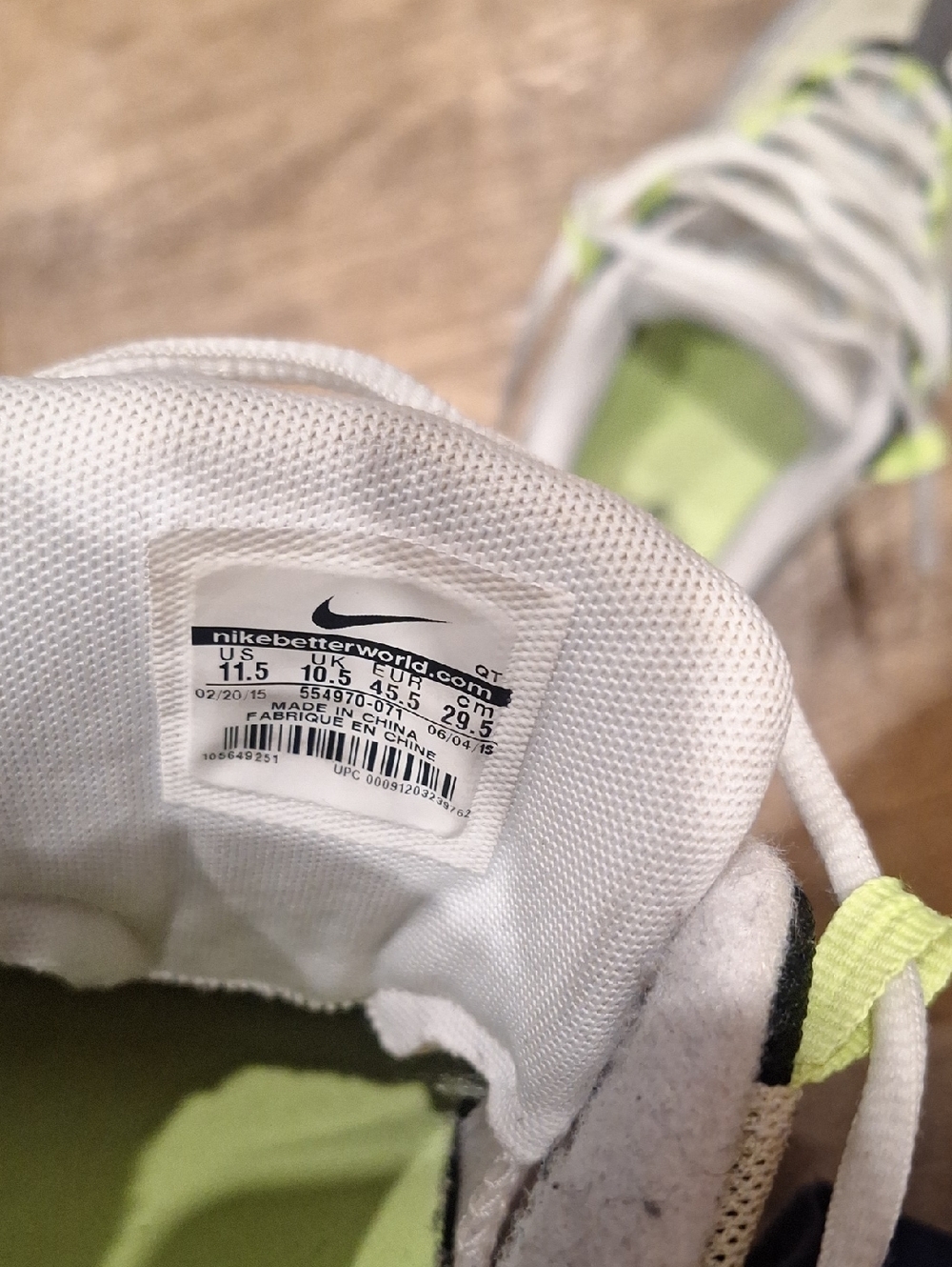Nike Grey and Volt Air Max 95 Sneakers - Picture 8 of 8